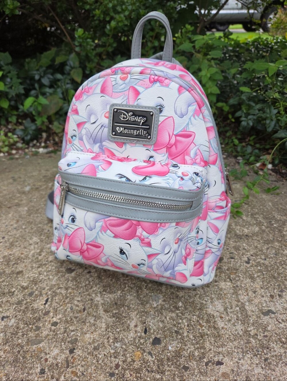 Disney Loungefly The Aristocats Marie Floral Allover Print Mini Backpack